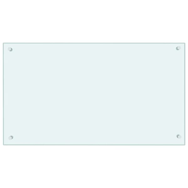 vidaXL st&aelig;nkplade 90x50 cm h&aelig;rdet glas m&aelig;lkeagtig