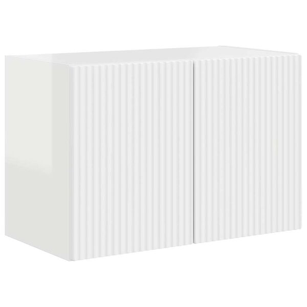 vidaXL TV v&aelig;gskab H&oslash;j gloss hvid 59,5 x 31 x 40 cm Konstrueret tr&aelig;