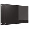 vidaXL K&oslash;kkenbacksplash 2 stk. Sort 90 x 60 cm h&aelig;rdet glas