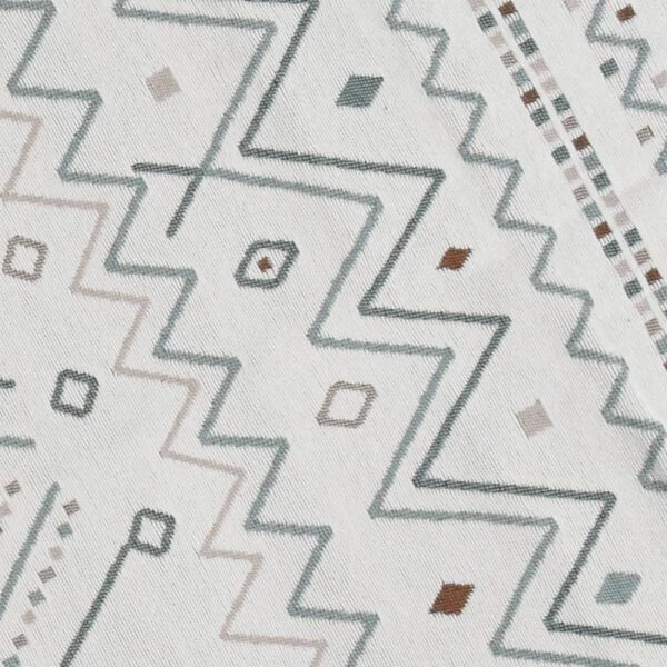 vidaXL gulvt&aelig;ppe 80x150 cm bomuld beige og bl&aring;