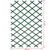 Nature haveespalier 100x200 cm PVC gr&oslash;n 6040704