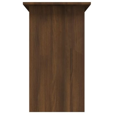 vidaXL skrivebord 80x45x74 cm konstrueret træ brun egetræsfarve