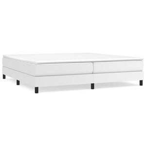 vidaXL Boxspring sengeramme 200x200 cm kunstl&aelig;der hvid