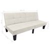 vidaXL sovesofa justerbar beige