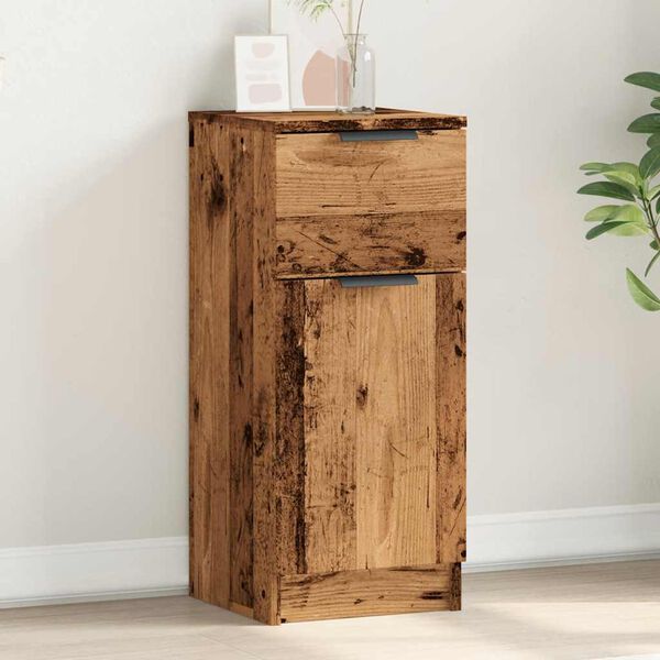 vidaXL skænk 30x30x70 cm konstrueret træ antikt træ