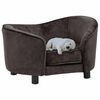 vidaXL hundesofa 69x49x40 cm plys brun