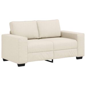 vidaXL 2-personers sofa Beige 160 cm Linned-blandet stof