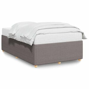 vidaXL sengeramme uden madras 120x190 cm stof gr&aring;brun