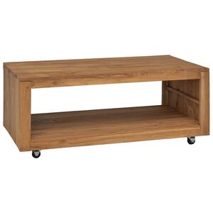 vidaXL sofabord 110x60x40 cm massivt teaktr&aelig;