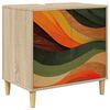 vidaXL Badev&aelig;relsesskab BONN Sonoma-eg 60 x 40 x 60 cm Konstrueret tr&aelig;