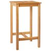 vidaXL Barbord Naturfarvet 60 x 60 x 105 cm Massiv Teak