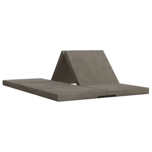 vidaXL Samlebar Sofa Seng 140 x 67 x 15 cm Lysegr&aring;