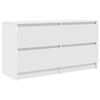 vidaXL tv-bord 100x35x54 cm konstrueret tr&aelig; hvid