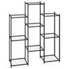 vidaXL blomsterstativ 85x25x100 cm jern sort