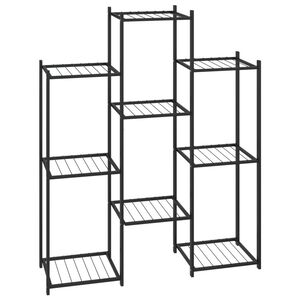 vidaXL blomsterstativ 85x25x100 cm jern sort