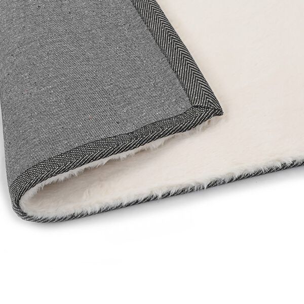 vidaXL gulvt&aelig;ppe 80x150 cm kunstig kaninskind cremefarvet