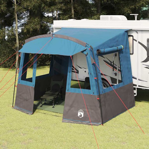 vidaXL Tailgate Telt til Campingvogn med tag Bl&aring; 352 x 250 x 240 cm