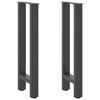 vidaXL konsolbordben antracit 2 stk. 28 x (72-73) cm st&aring;l
