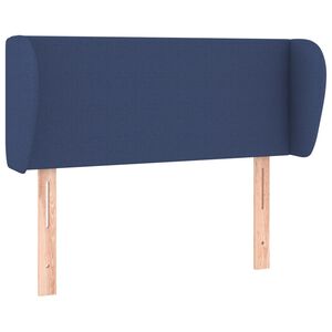 vidaXL sengegavl med kanter 83x23x78/88 cm stof bl&aring;