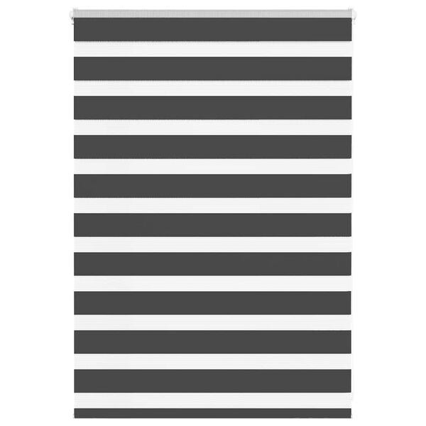 vidaXL zebragardin sort 100x100 cm stofbredde 95,9 cm polyester