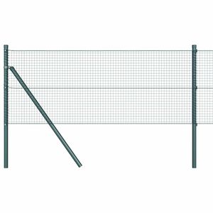 vidaXL Svejset tr&aring;dhegn jordfastg&oslash;relse 25 x 0,8 m PVC-belagt st&aring;l