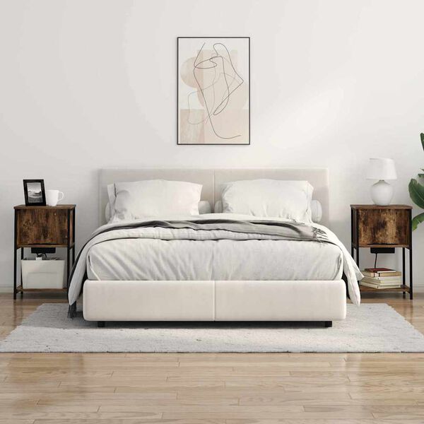 vidaXL Natskab R&oslash;get eg 38 x 31 x 61 cm Konstrueret tr&aelig;