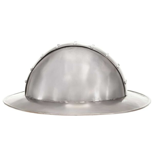 vidaXL middelalderlig ridderhjelm til rollespil antik stål sølvfarvet