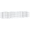 vidaXL buet gabion-h&oslash;jbed 400x100x100 cm galvaniseret jern