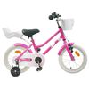 vidaXL B&oslash;rnecykel 12 tommer til 2-4 &aring;r gamle M&oslash;rk pink