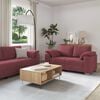 vidaXL Sofa 3 pcs Vindr&oslash;d Linned-blandet stof