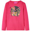 Lang&aelig;rmet T-shirt til b&oslash;rn str. 104 pink