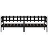 vidaXL daybed 80x200 cm massivt fyrretræ sort