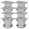 vidaXL runde sofaben i krom 8 stk. 60 mm