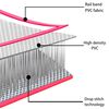 vidaXL oppustelig gymnastikmåtte med pumpe 700 x 100 x 10 cm PVC Pink