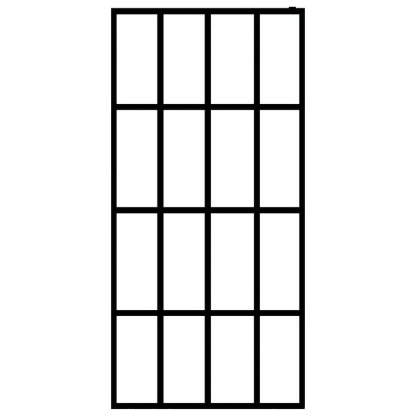 vidaXL bruseafskærmning 140x195 cm hærdet glas matteret