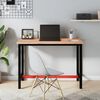 vidaXL arbejdsb&aelig;nk 115x55x81,5 cm massivt b&oslash;getr&aelig; og metal