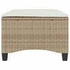 vidaXL haveskamler 2 stk. med hynder 55x55x36 cm polyrattan beige