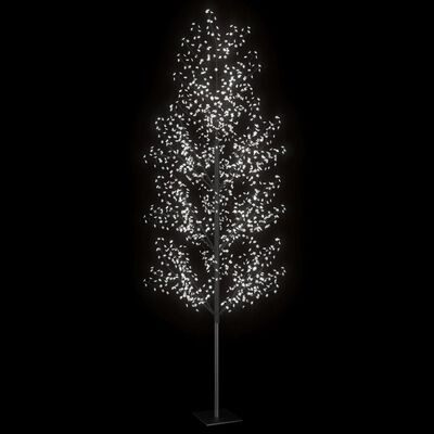 vidaXL juletræ 1200 LED'er kirsebærblomst 400 cm koldt hvidt lys