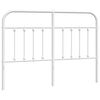 vidaXL udskiftningsgavl 135 cm metal hvid