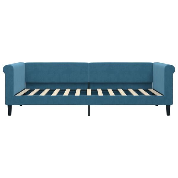 vidaXL daybed 90x200 cm velour bl&aring;