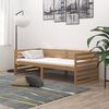 vidaXL daybed med madras 90x200 cm massivt fyrretr&aelig; gyldenbrun