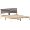 vidaXL Sengestel med Polstret Hovedgavl Brun 180 x 200 cm