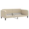vidaXL daybed 90x200 cm stof cremefarvet