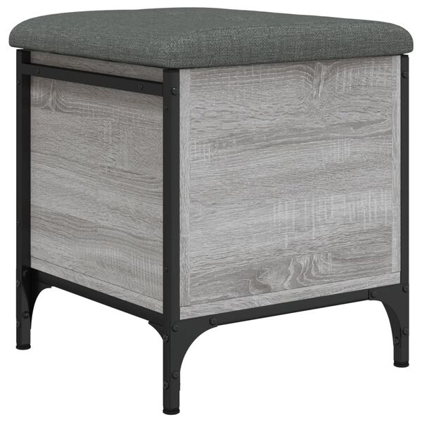 vidaXL skob&aelig;nk 42x42x45 cm konstrueret tr&aelig; gr&aring; sonoma-eg