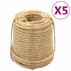 vidaXL sisalreb 5 stk. 20 mm 100 m