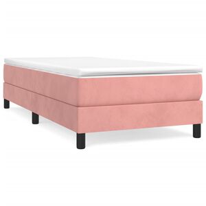 vidaXL Boxspring sengeramme 80x200 cm fl&oslash;jl pink