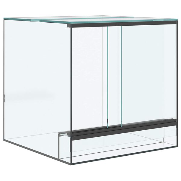 vidaXL Terrarium med opbevaring Transparent 30 x 30 x 30 cm Glas