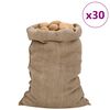 vidaXL jutesække 30 stk. 60x105 cm 100 % jute 340 g/m2