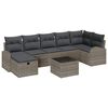 vidaXL Havesofa S&aelig;t 8 stk. Gr&aring; polyrattan