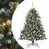 vidaXL Kunstigt juletr&aelig; Gr&oslash;n 150 cm PVC og plastik og st&aring;l